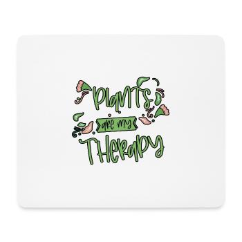 Plants Are My Therapy 4 - Mouse Pad (horizontal) - white - Front