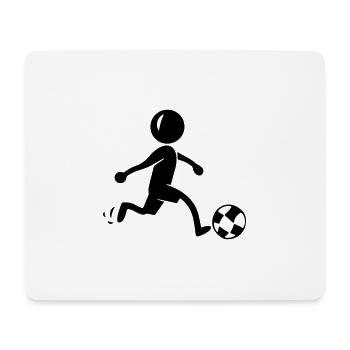 Fussball Fussballspieler Mannschaft - Mousepad (Querformat) - Weiß - Vorne
