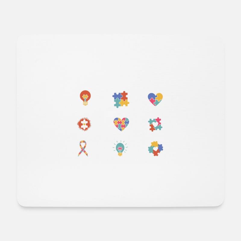 Autism Awareness God Says I Am Strong Asperger - Mousepad (Querformat) - Weiß