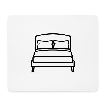 bed - Mouse Pad (horizontal) - white - Front