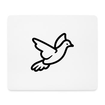 Taube - Mousepad (Querformat) - Weiß - Vorne