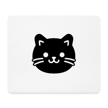 Katze - Mousepad (Querformat) - Weiß - Vorne