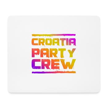 Croatia Party Crew Colorful - Mouse Pad (horizontal) - white - Front