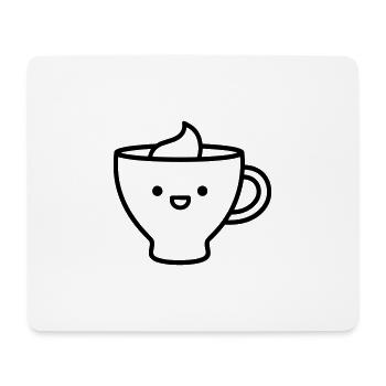 Mug de café - Tapis de souris (format paysage) - blanc - Devant