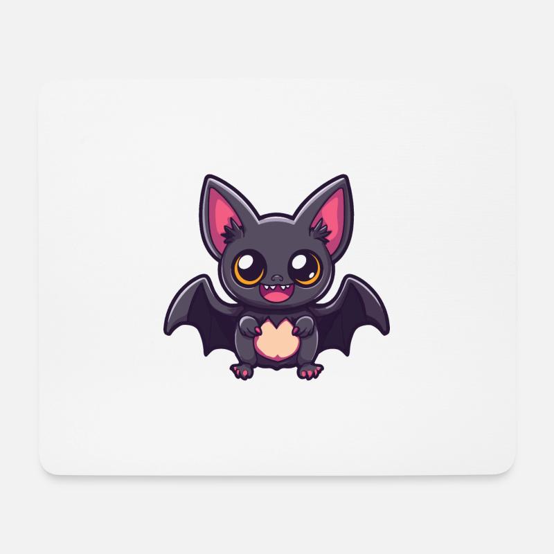 Fledermaus Halloween Lustig Comic - Mousepad (Querformat) - Weiß