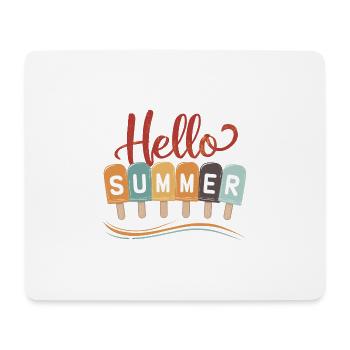 Eiswaffeln Sommerspaß für einen Eis Fan - Mousepad (Querformat) - Weiß - Vorne