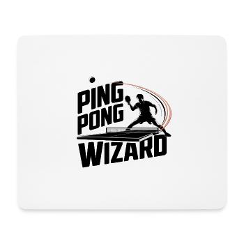 Ping Pong Wizard – Table Tennis Hobby - Mouse Pad (horizontal) - white - Front