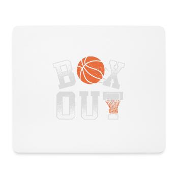 Basketball-Trainer-Hemd-Kasten heraus Rückprallverteidigung - Mousepad (Querformat) - Weiß - Vorne