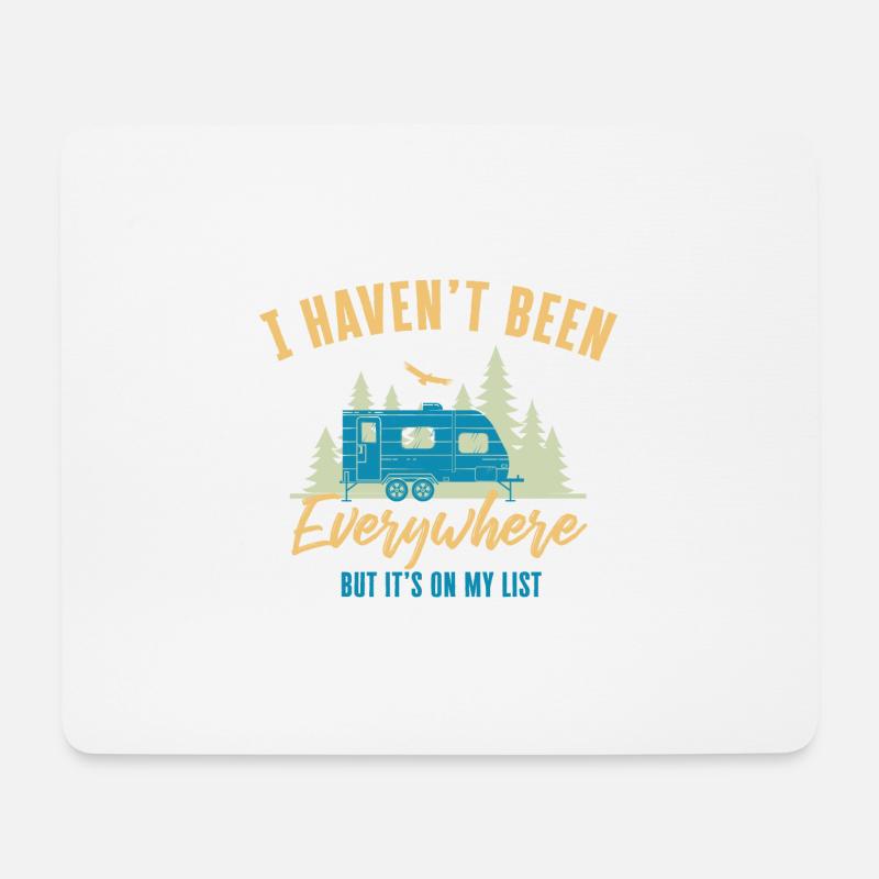 Wohnmobil Camping Design für Cool Camper - Mousepad (Querformat) - Weiß