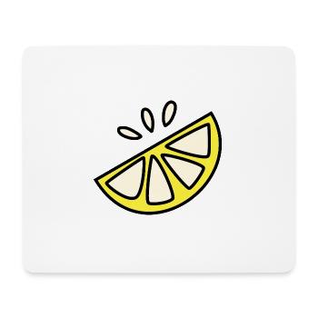 Zitrone Sauer Spritzig - Mousepad (Querformat) - Weiß - Vorne