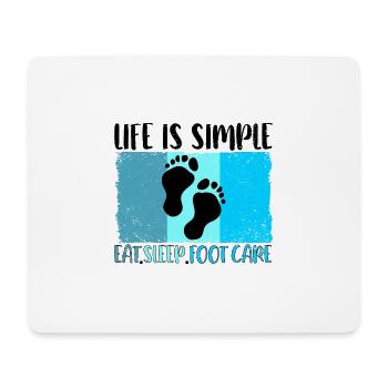 Foot Care Pedicure Podiatrist Nail Salon Gift - Mouse Pad (horizontal) - white - Front