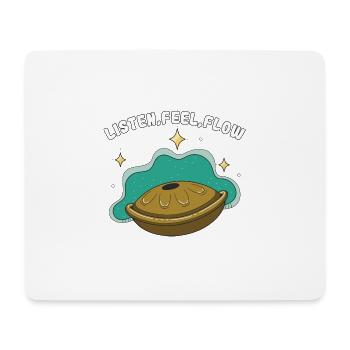 Handpan Spruch Percussion Instrument Geschenk - Mousepad (Querformat) - Weiß - Vorne