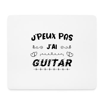 J peux pas j ai guitare - Tapis de souris (format paysage) - blanc - Devant