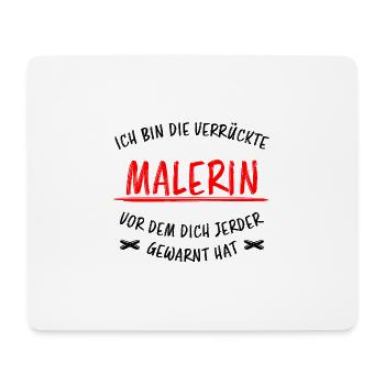 Malerin Beruf Lustige Spruch Malermeister Geschenk - Mousepad (Querformat) - Weiß - Vorne
