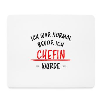 Chefin Mama Lustiger Spruch Familie Beruf Geschenk - Mousepad (Querformat) - Weiß - Vorne