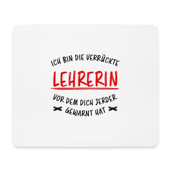 Lehrerin Beruf Lustige Spruch Unterricht Geschenk - Mousepad (Querformat) - Weiß - Vorne