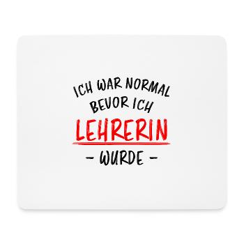 Lehrerin Beruf Lustige Spruch Unterricht Geschenk - Mousepad (Querformat) - Weiß - Vorne