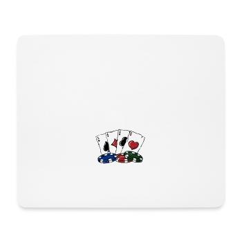 I'm on a Poker Diet Poker Player Food Lover Poker - Mousepad (Querformat) - Weiß - Vorne