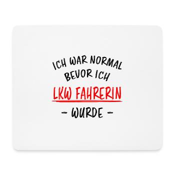 LKW Fahrerin Fun Spruch Lastwagenfahrerin Geschenk - Mousepad (Querformat) - Weiß - Vorne
