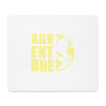 abenteuer reise - Mousepad (Querformat) - Weiß - Vorne