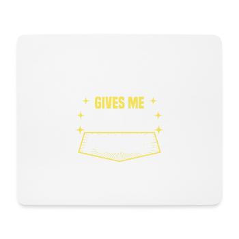 Cinnamon Roll Gives Me Teacher Powers Funny - Mouse Pad (horizontal) - white - Front