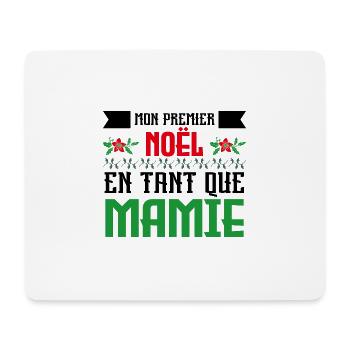 Premier noël en tant que mamie - Tapis de souris (format paysage) - blanc - Devant