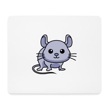 Mouse Comic Animal - Mouse Pad (horizontal) - white - Front