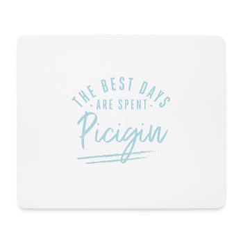Les meilleurs jours sont passés Énonciations Picigin Picigin - Tapis de souris (format paysage) - blanc - Devant