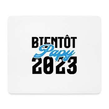 Cadeau Annonce grossesse bientôt Papy 2023. - Tapis de souris (format paysage) - blanc - Devant