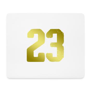 23 Number jersey - Mouse Pad (horizontal) - white - Front