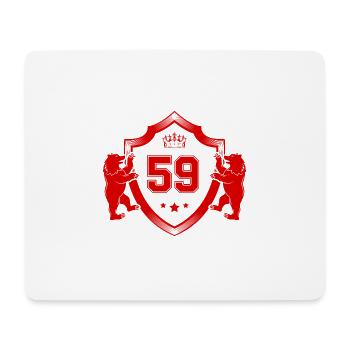 59 Nombre Armoiries - Tapis de souris (format paysage) - blanc - Devant