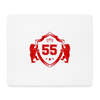55 Nombre d’armoiries - Tapis de souris (format paysage) - blanc - Devant