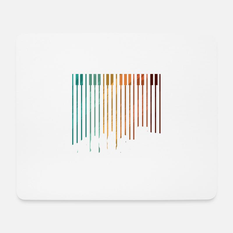 Evolution Piano Musician Keyboard Orchestra - Mousepad (Querformat) - Weiß