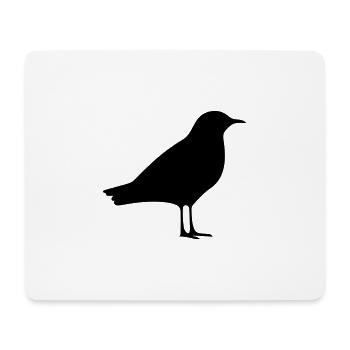 Mouette - Tapis de souris (format paysage) - blanc - Devant