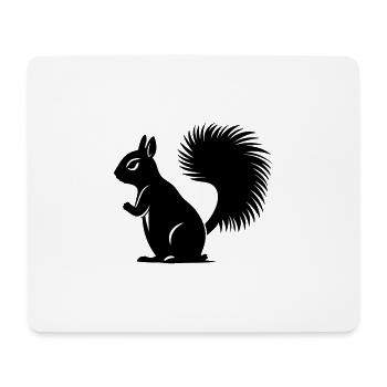 écureuil - Tapis de souris (format paysage) - blanc - Devant