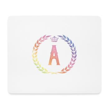 Une couronne de lettres - Tapis de souris (format paysage) - blanc - Devant