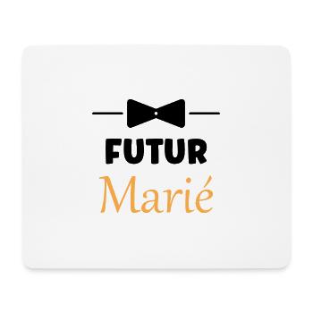 Futur marié - Tapis de souris (format paysage) - blanc - Devant