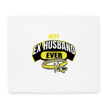 Lustiges Scheidung Glücklich Geschieden und - Mousepad (Querformat) - Weiß - Vorne