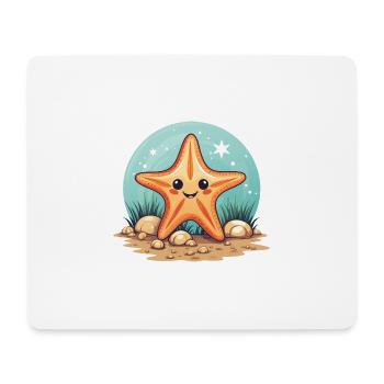 Kindergarten starfish summer holiday sea - Mouse Pad (horizontal) - white - Front