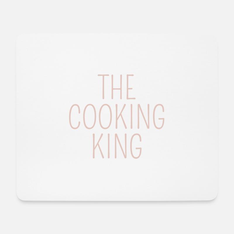 the cooking king lusitges design für Köche - Mousepad (Querformat) - Weiß