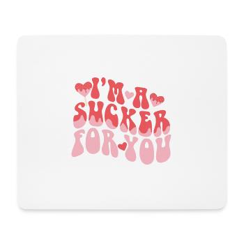 Valentine's Day Pun I'm A Sucker For You Matching - Mousepad (Querformat) - Weiß - Vorne