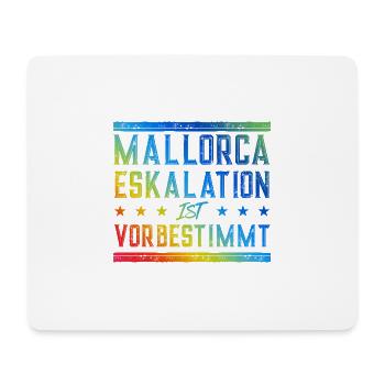 Mallorca Eskalation - Mousepad (Querformat) - Weiß - Vorne
