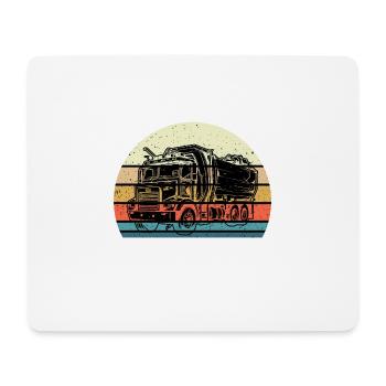 Camion à ordures amour collecte des ordures enfant garçon je cadeau - Tapis de souris (format paysage) - blanc - Devant