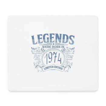 Des légendes sont nées en 1974 - Tapis de souris (format paysage) - blanc - Devant