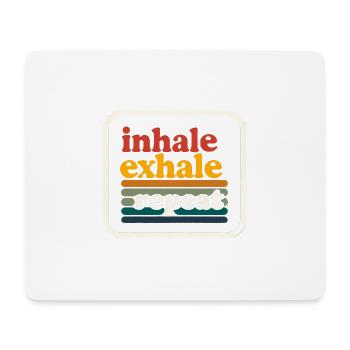Inspirez Expirez Répétez 9 - Tapis de souris (format paysage) - blanc - Devant