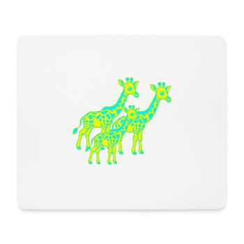 Girafe Afrique Safari Enfant Enfants Rétro Années 80 Années 90 - Tapis de souris (format paysage) - blanc - Devant