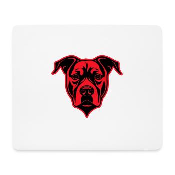 Staffordshire Bull Terrier Dog Head - Mouse Pad (horizontal) - white - Front
