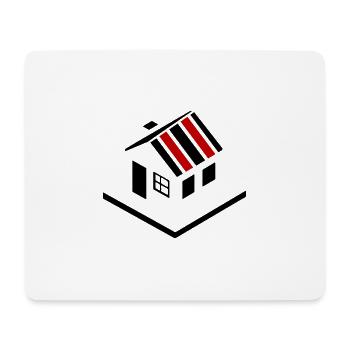 Propriété de la maison Icône Logo - Tapis de souris (format paysage) - blanc - Devant