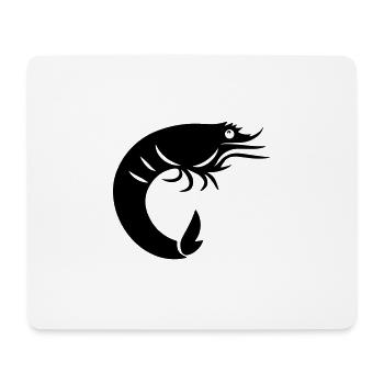 Crevette - Tapis de souris (format paysage) - blanc - Devant