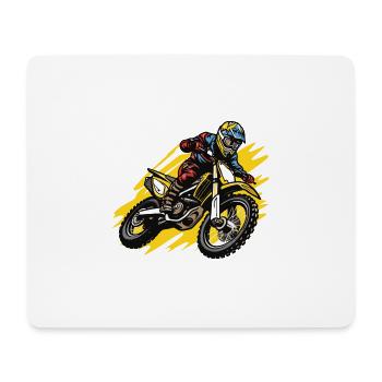 Motocross Bike Sport - Mouse Pad (horizontal) - white - Front